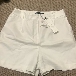 White Zara shorts
